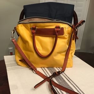 Dooney & Burke nylon yellow Small Sachel